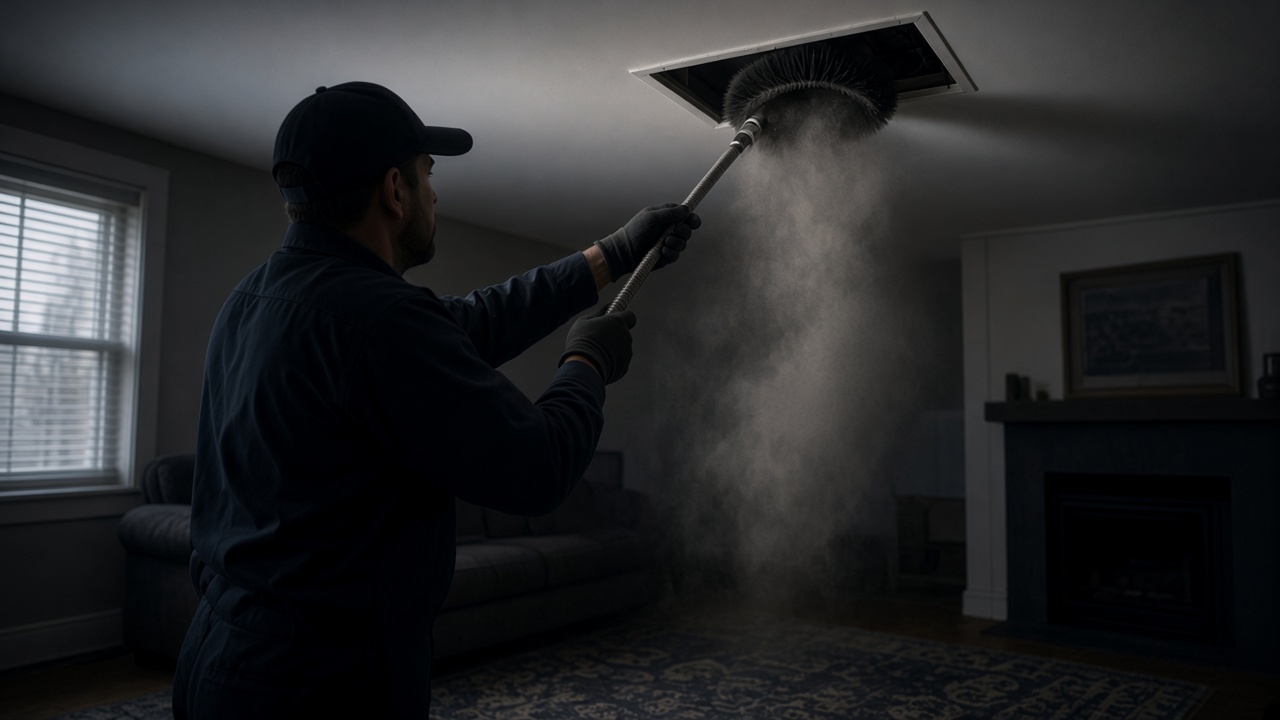Air Duct Cleaning Peyton crew from Restoration King serving Colorado Springs