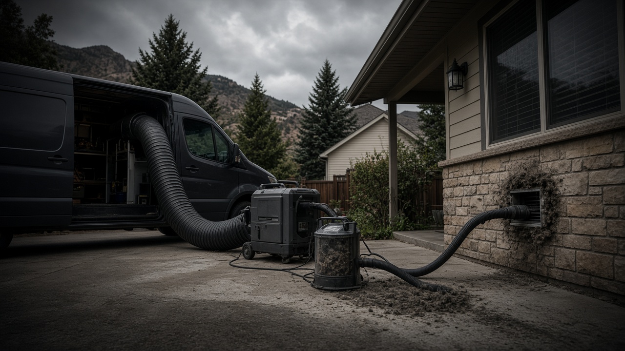 Air Duct & Dryer Vent Combo Peyton crew from Restoration King serving Colorado Springs