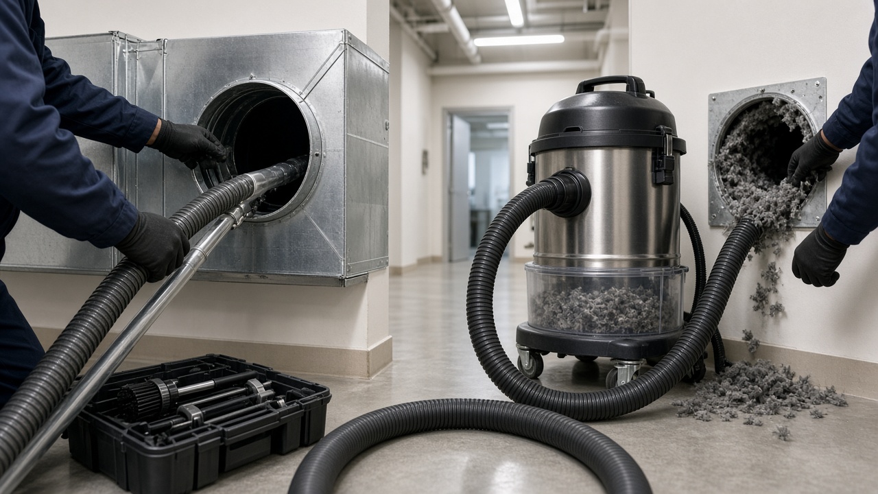 Commercial Air Duct & Dryer Vent Combo Peyton crew from Restoration King serving Colorado Springs