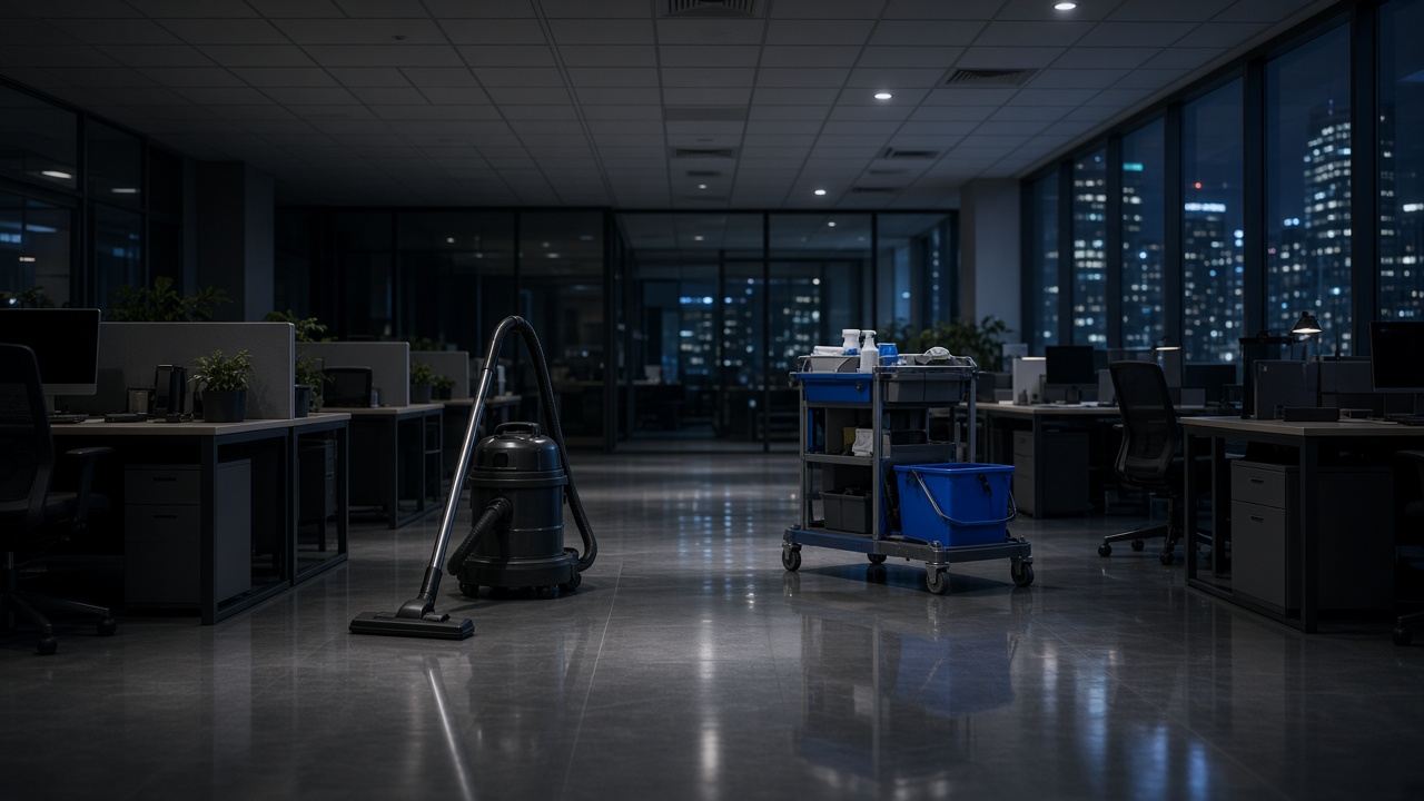 Commercial cleaning crew at work in Falcon, Colorado